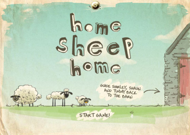 羊がかわいいフラッシュゲーム Home Sheep Home しちごろく
