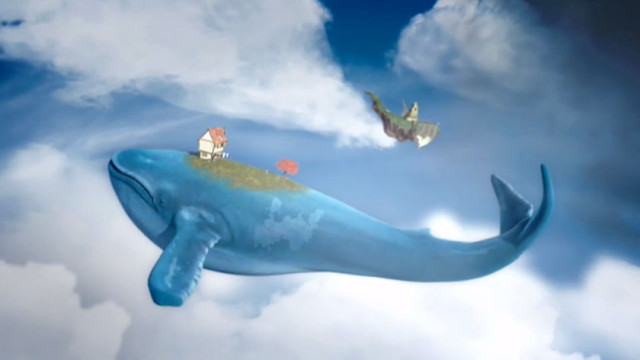 空飛ぶクジラの上で暮らす孤独な少女の3dcgアニメーション Adrift しちごろく
