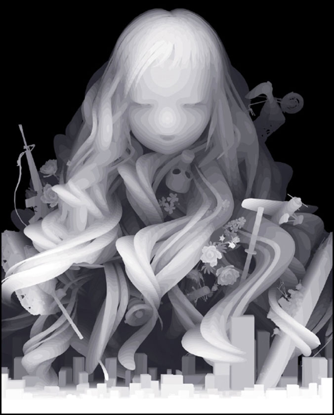 透き通る少女たちが美しいアート作品『距離感主義』- 高松 和樹