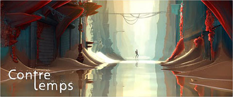 珊瑚礁に覆われた水没都市の短編アニメーション Contre Temps しちごろく